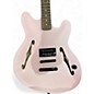 Used Fender Tom Delonge Starcaster Satin Shell Pink Hollow Body Electric Guitar