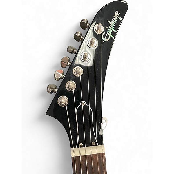 Used Epiphone Explorer Ebony Solid Body Electric Guitar