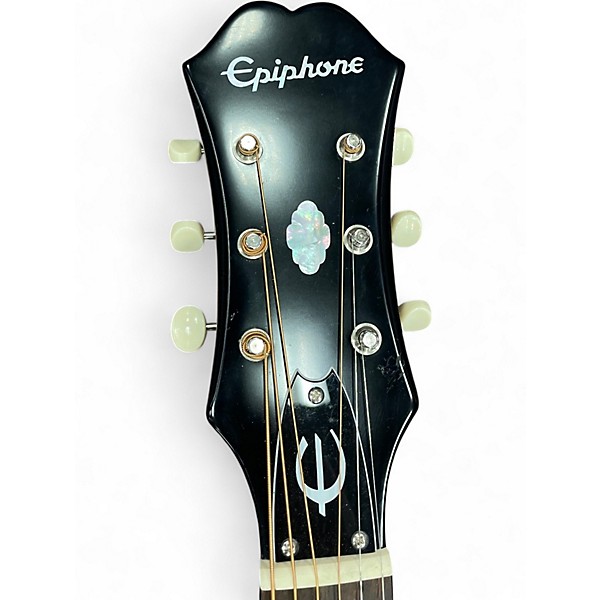 Used Epiphone MASTERBUILT TEXAN Natural Acoustic Electric Guitar