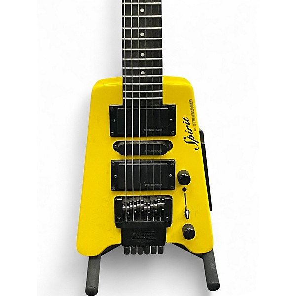Used Spirit GT-PRO Hot-Rod Yellow Solid Body Electric Guitar