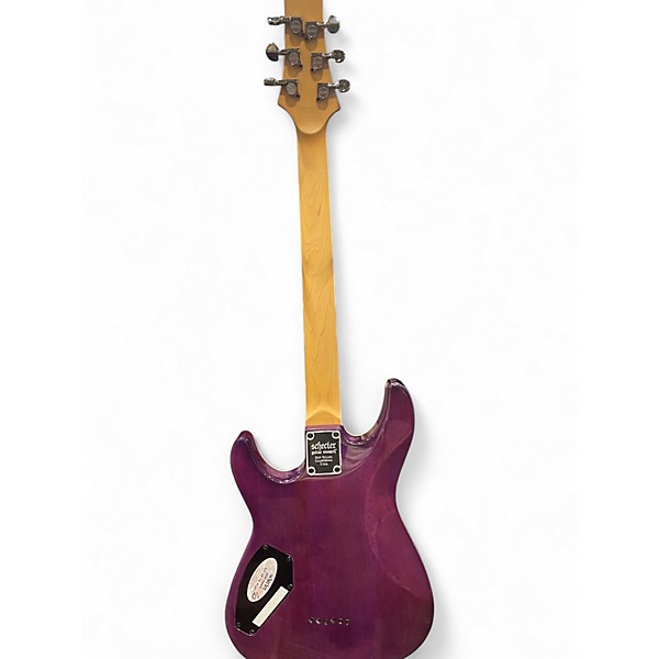 Used Schecter Guitar Research Omen Extreme 6 Atomic Pink Solid Body Electric Guitar