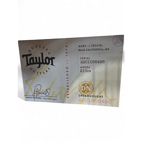 Used Taylor 214CE Koa Natural Acoustic Electric Guitar