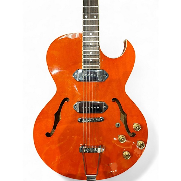 Used 1990s Epiphone Sorento Sunrise Orange Hollow Body Electric Guitar
