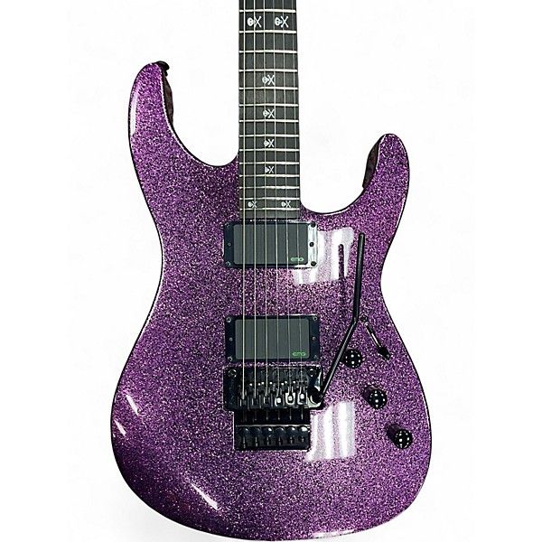 Used ESP LTD KH602 Kirk Hammett Purple Sparkle PURPLE SPARKLE Solid Body Electric Guitar