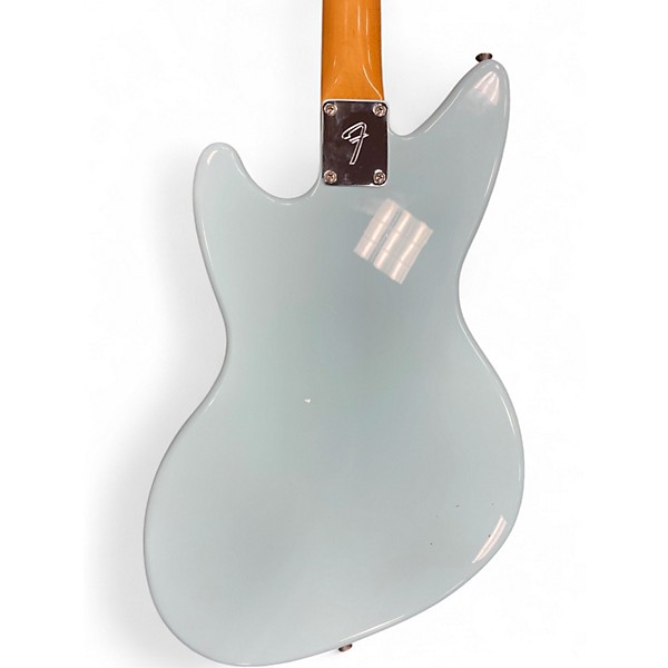 Used Fender Kurt Cobain Signature Jagstang Daphne Blue Solid Body Electric Guitar