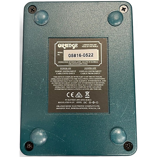 Used Orange Amplifiers Kongpressor Effect Pedal