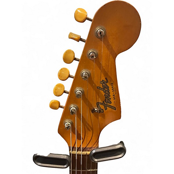 Vintage 1965 Fender Duo Sonic Vintage White Solid Body Electric Guitar