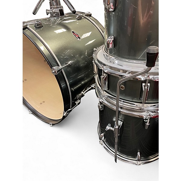 Used PDP by DW 5 Piece Z5 Charcoal Olive Metallic Drum Kit
