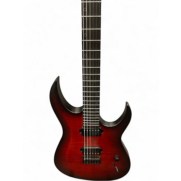 Used Schecter Guitar Research SUNSET 6 EXTREME SCARLET BURST Solid Body Electric Guitar