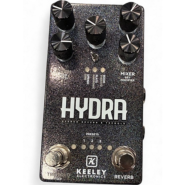 Used Keeley Hydra Stereo Reverb & Tremelo Cosmos Edition Effect Pedal