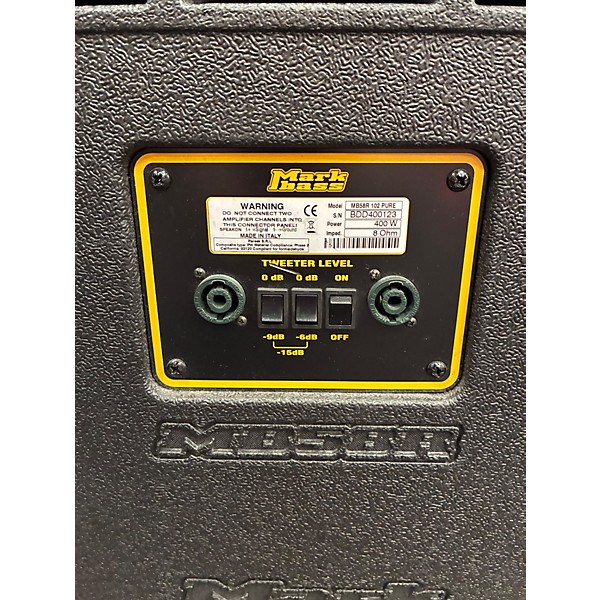Used Markbass MB58R 102 Pure Bass Cabinet