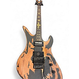 Used Schecter Guitar Research Synyster Gates Signature Custom S Distressed Satin Black Solid Body Electric Guitar