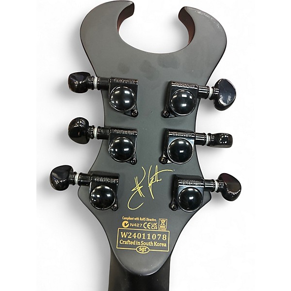 Used Schecter Guitar Research Synyster Gates Signature Custom S Distressed Satin Black Solid Body Electric Guitar