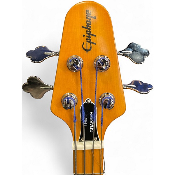 Used Epiphone The Grabber  Black Electric Bass Guitar