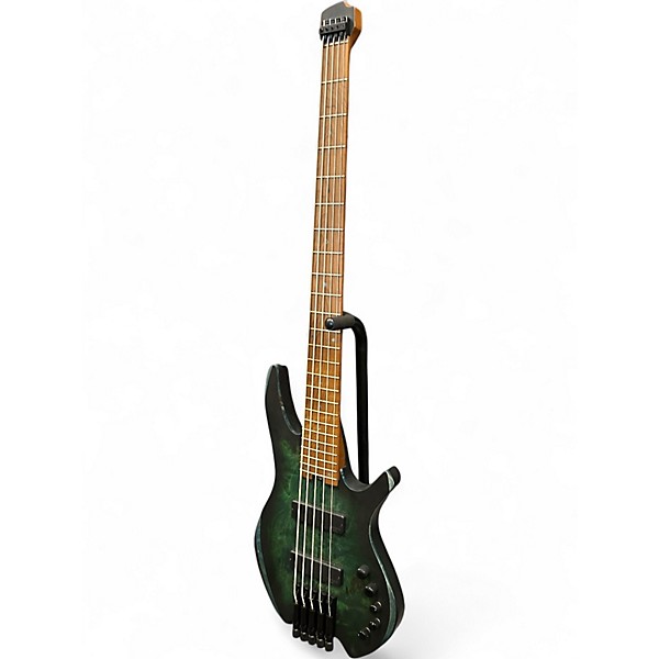 Used Cort SPACE 5 STAR DUST GREEN Electric Bass Guitar