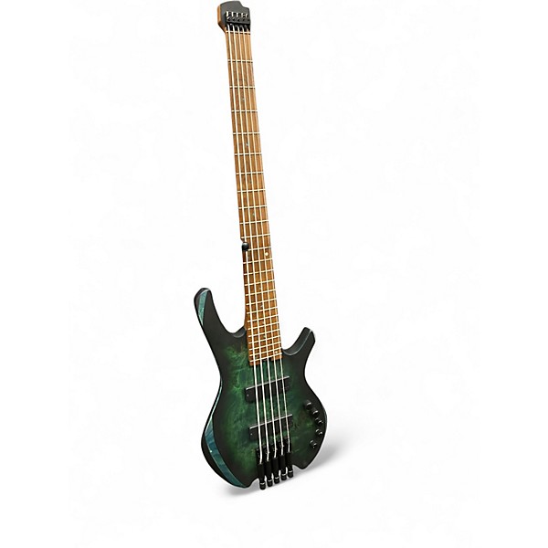 Used Cort SPACE 5 STAR DUST GREEN Electric Bass Guitar