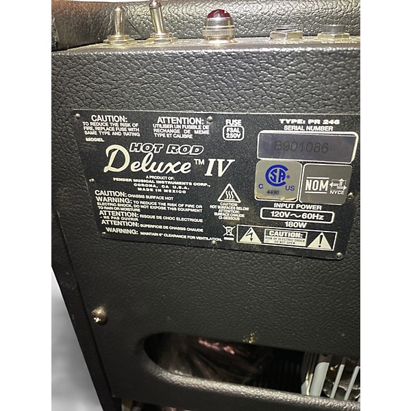 Used Fender Hot Rod Deluxe IV 40W 1x12 Tube Guitar Combo Amp