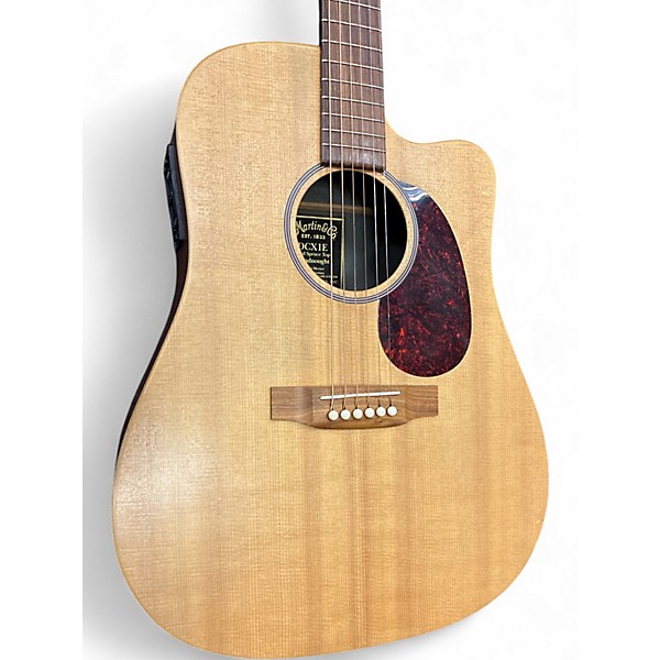 Used 2006 Martin DCX1E Natural Acoustic Electric Guitar