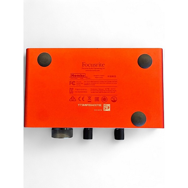 Used Focusrite Scarlett Solo Gen 3 Audio Interface