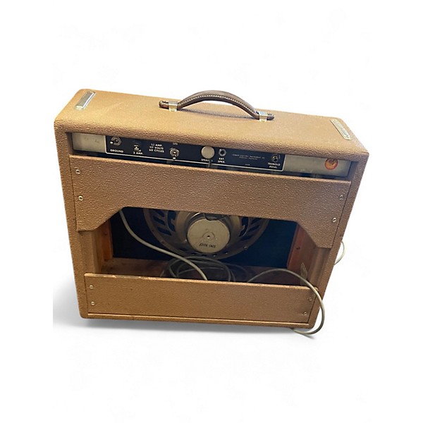 Vintage 1962 Fender 1962 DELUXE BROWN PANEL Tube Guitar Combo Amp