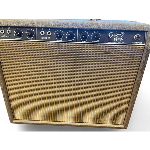 Vintage 1962 Fender 1962 DELUXE BROWN PANEL Tube Guitar Combo Amp