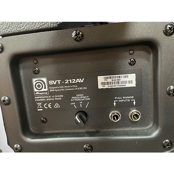 Used Ampeg SVT212AV Bass Cabinet