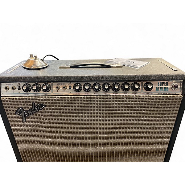 Used Fender 1975 Super Reverb Tube Guitar Combo Amp