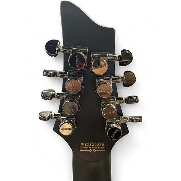 Used Schecter Guitar Research Blackjack SLS C8 Flat Black Solid Body Electric Guitar