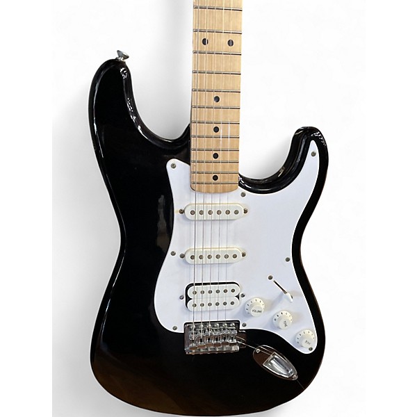 Used Squier Affinity Stratocaster Black Solid Body Electric Guitar