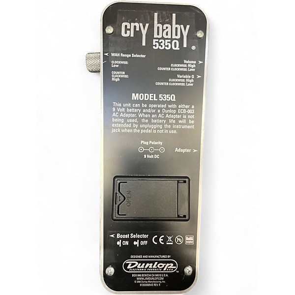 Used Dunlop 535Q Cry Baby Multi-Wah Effect Pedal