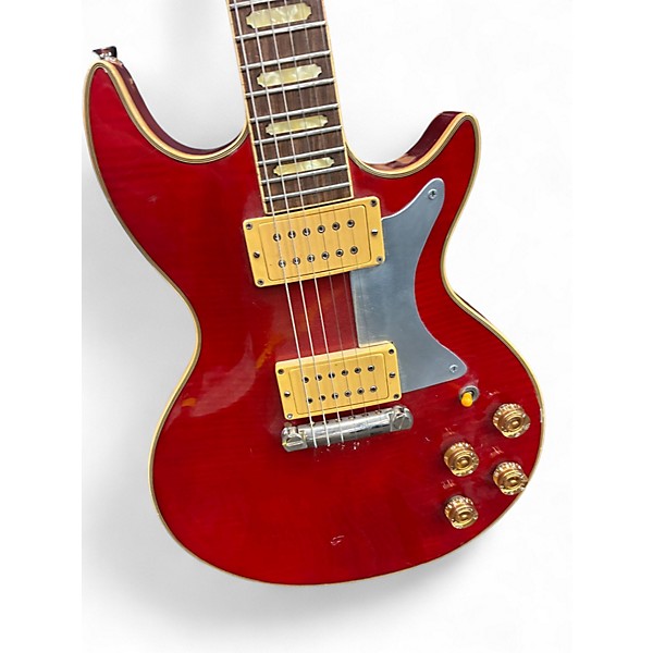 Vintage 1980s Ovation GP Ultra Trans Red Solid Body Electric Guitar