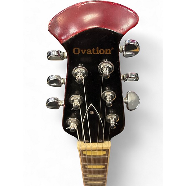 Vintage 1980s Ovation GP Ultra Trans Red Solid Body Electric Guitar