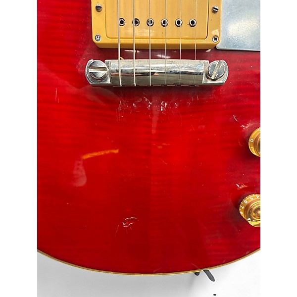 Vintage 1980s Ovation GP Ultra Trans Red Solid Body Electric Guitar