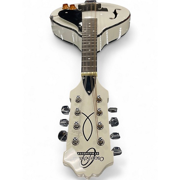 Used Oscar Schmidt OM10EWH White Mandolin