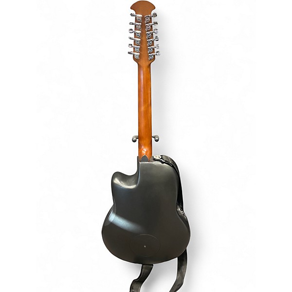 Used Ovation CE4412-5-G Celebrity Elite  Black 12 String Acoustic Electric Guitar