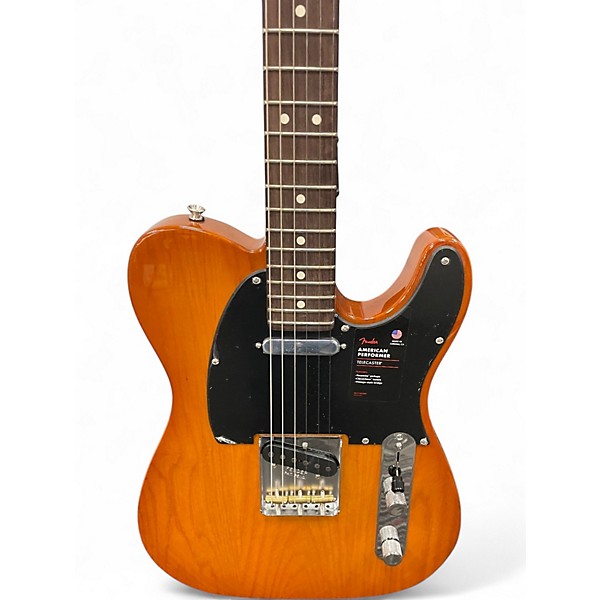 Used Fender American Performer Telecaster Honey Burst Solid Body Electric Guitar