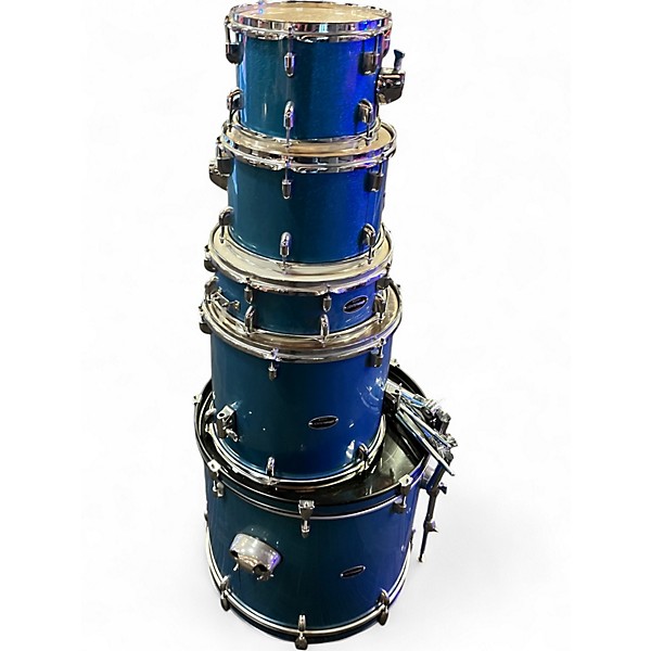 Used PDP by DW 5 Piece CENTER STAGE Blue Drum Kit