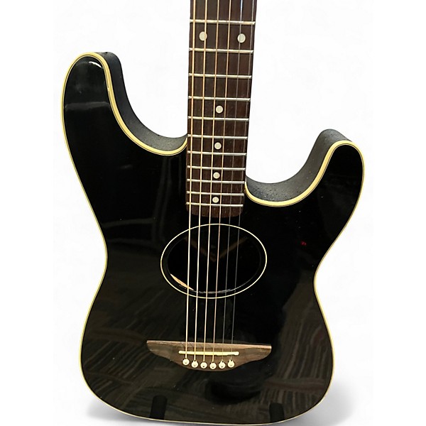 Used Fender SQUIER STRATACOUSTIC BLK Black Acoustic Electric Guitar