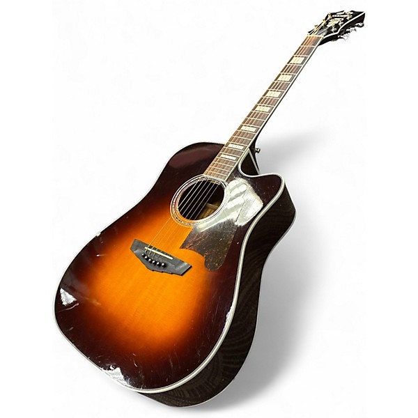 Used 2010s D'Angelico Premier Series 3 Color Sunburst Solid Body Electric Guitar