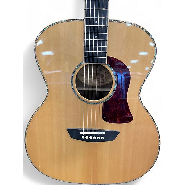 Used Washburn HG75SEG-O Natural Acoustic Electric Guitar