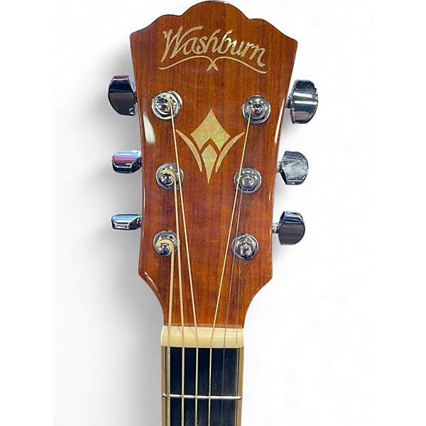Used Washburn HG75SEG-O Natural Acoustic Electric Guitar