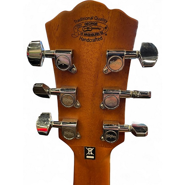 Used Washburn HG75SEG-O Natural Acoustic Electric Guitar