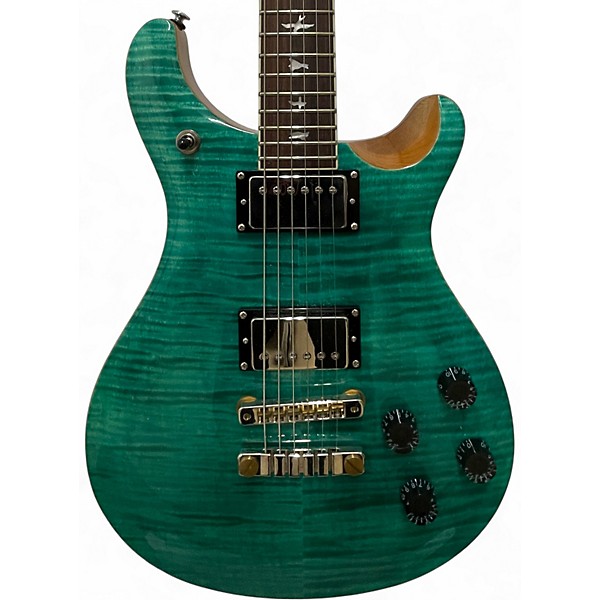 Used PRS SE Singlecut McCarty 594 Trans Green Solid Body Electric Guitar