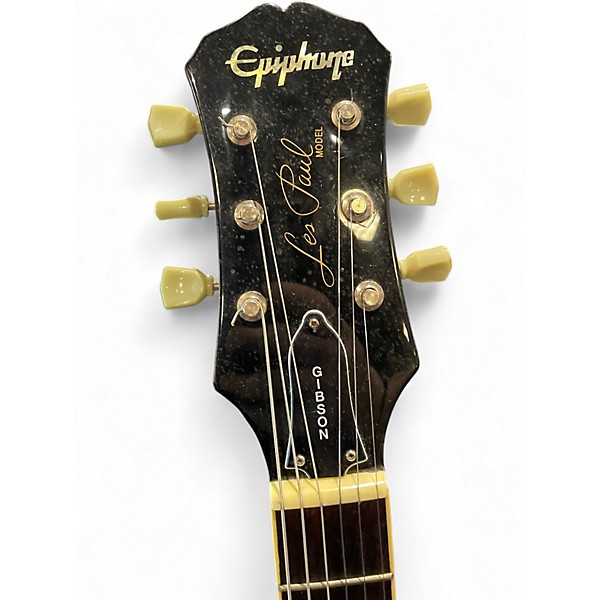 Used Epiphone Les Paul Blue Sparkle Solid Body Electric Guitar