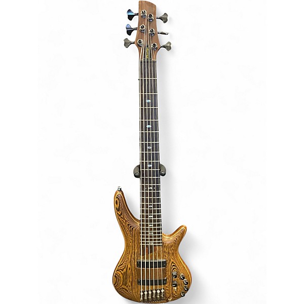 Used Ibanez SR5506 Prestige Mocha Burst Electric Bass Guitar