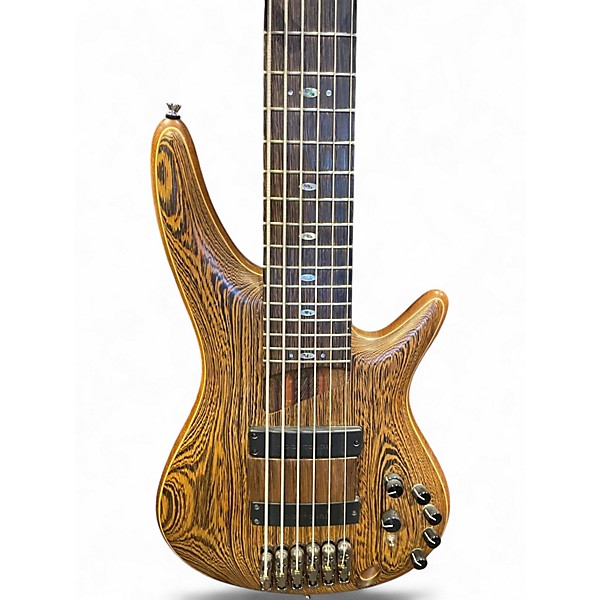 Used Ibanez SR5506 Prestige Mocha Burst Electric Bass Guitar