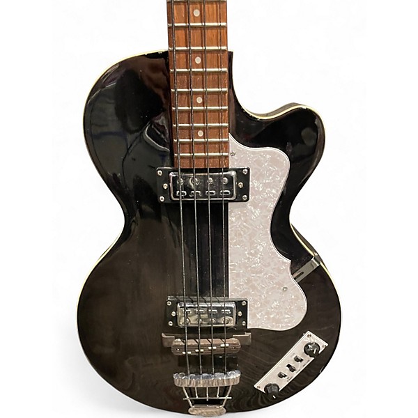 Used Hofner HI-CB Trans Black Electric Bass Guitar