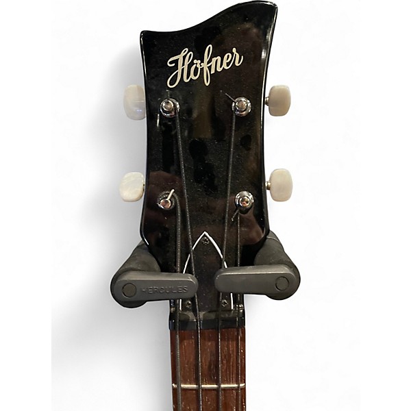 Used Hofner HI-CB Trans Black Electric Bass Guitar