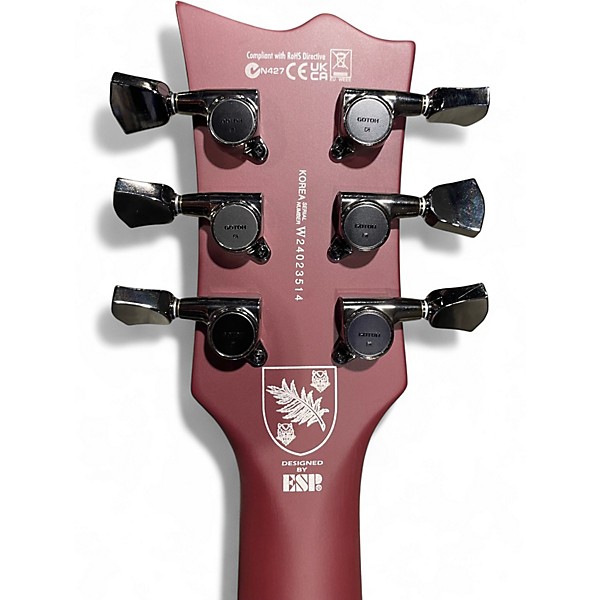 Used ESP LTD LARS FREDRICKSON SATIN OXBLOOD Solid Body Electric Guitar