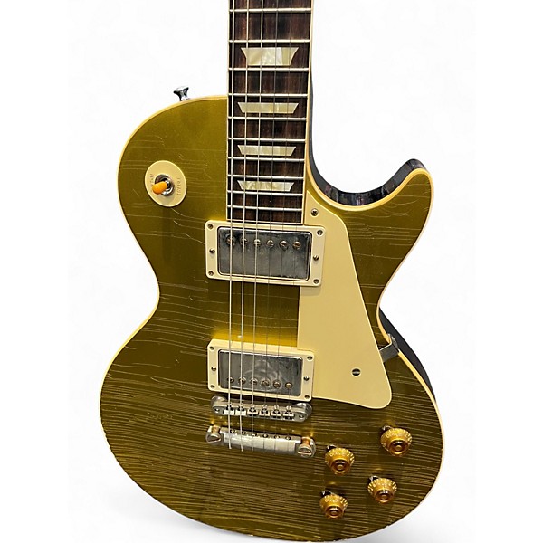 Used Gibson Custom Murphy Lab 1957 Les Paul Darkback Light Agedul  Gold Top Solid Body Electric Guitar